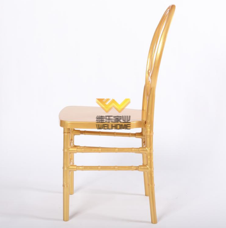 Hotsale solid beech wood gold phoenix chair for wedding